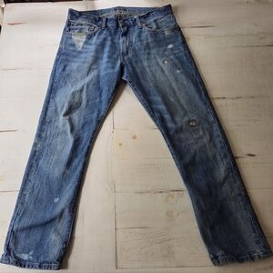 Ralph Lauren Polo Varrick Slim Straight Jeans, Distressed, 32x30